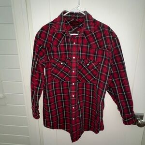 vintage Five Brother heavy weight western style flannel shirt sz XL Tall EUC